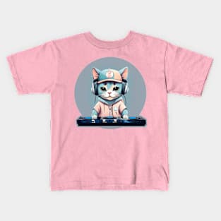 DJ Kitty Kat Kids T-Shirt